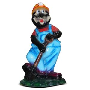 Садовая фигура «Крот с лопатой» 50х40х87см
