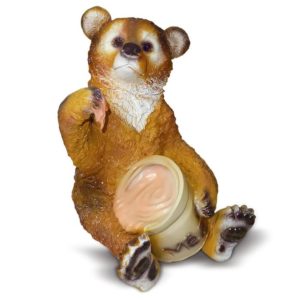 Садовая фигура «Медведь с медом» 40х30х55см