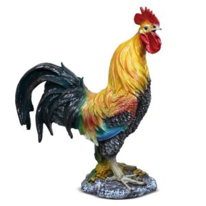 Садовая фигура «Петух поющий» 35х15х45см
