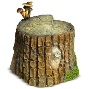Садовая фигура «Пенек с грибами» 35х35х25см