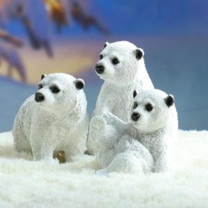Фигура «Мишки»  (комплект 3 штуки) 18см