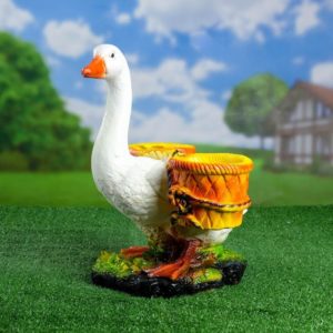 Фигурное кашпо «Гусь» 30х34х40см